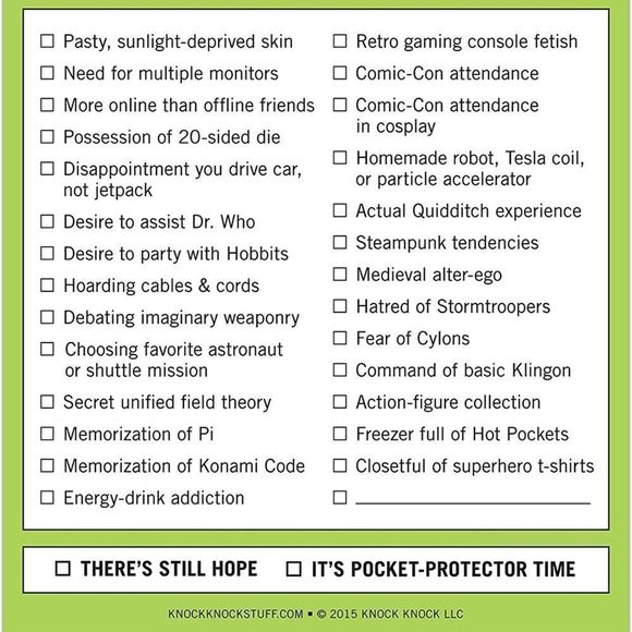 💡 NERD ALERT: Knock Knock Nifty Notes Pad 💡 - Picture 3 of 6